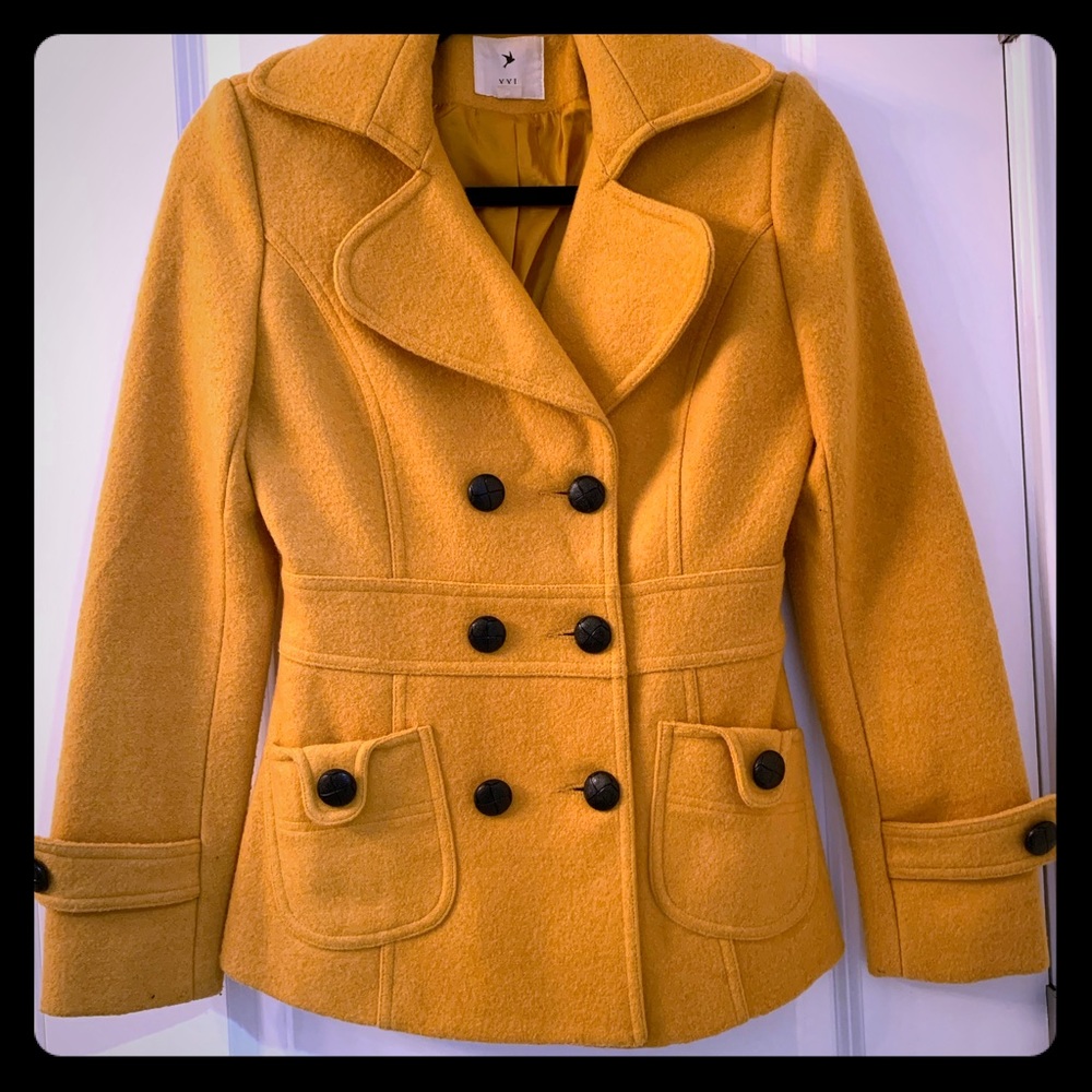 Yellow Forever 21 Coat